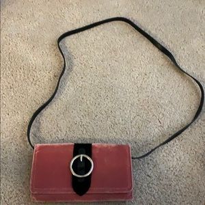 Pink crossbody bag